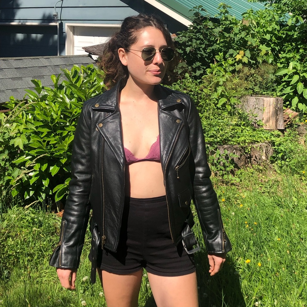 Straight To Hell Leather Moto Jacket
